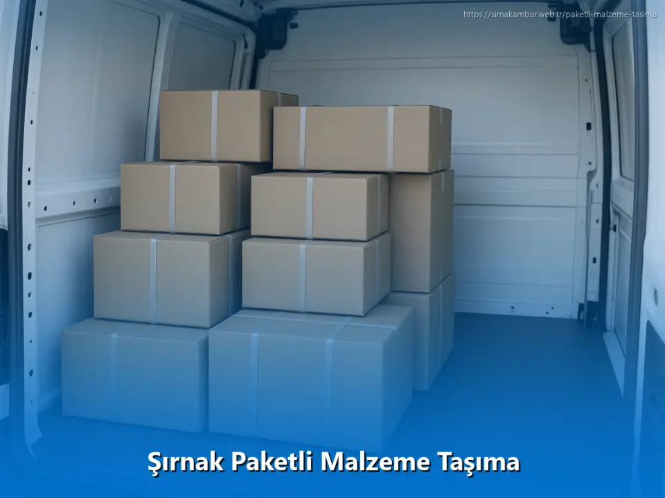 Şırnak Paketli Malzeme Taşıma