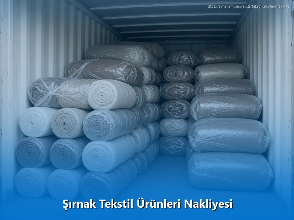 Şırnak Tekstil Ürünleri Nakliyesi